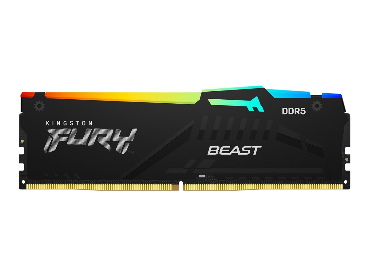 Kingston KF564C32BBEA-16 16GB 6400MT/s DDR5 CL32 DIMM FURY Beast Black RGB EXPO - Kingston