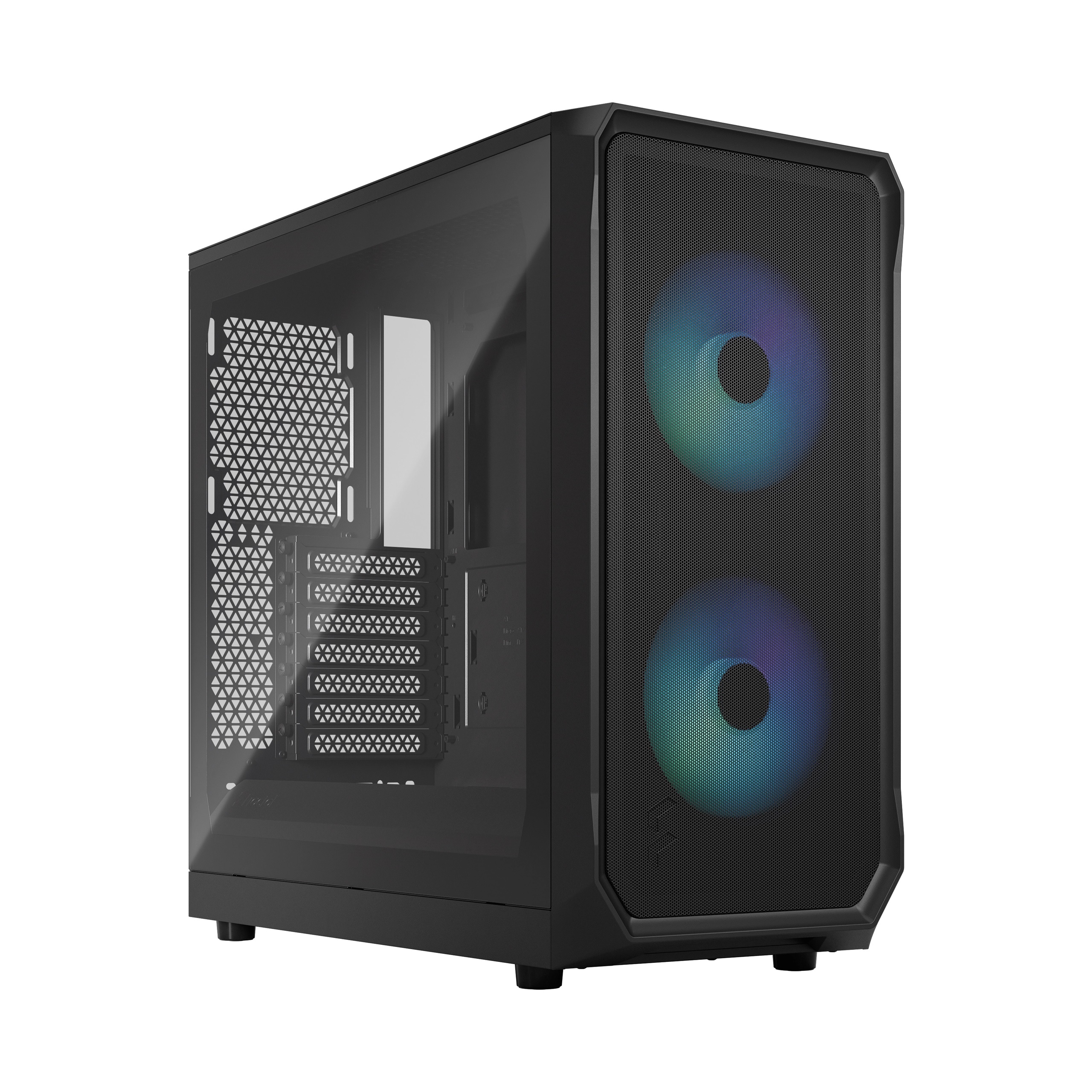 Fractal Design - Focus 2 - Side window - Midi Tower - ATX - RGB Black TG Clear Tint