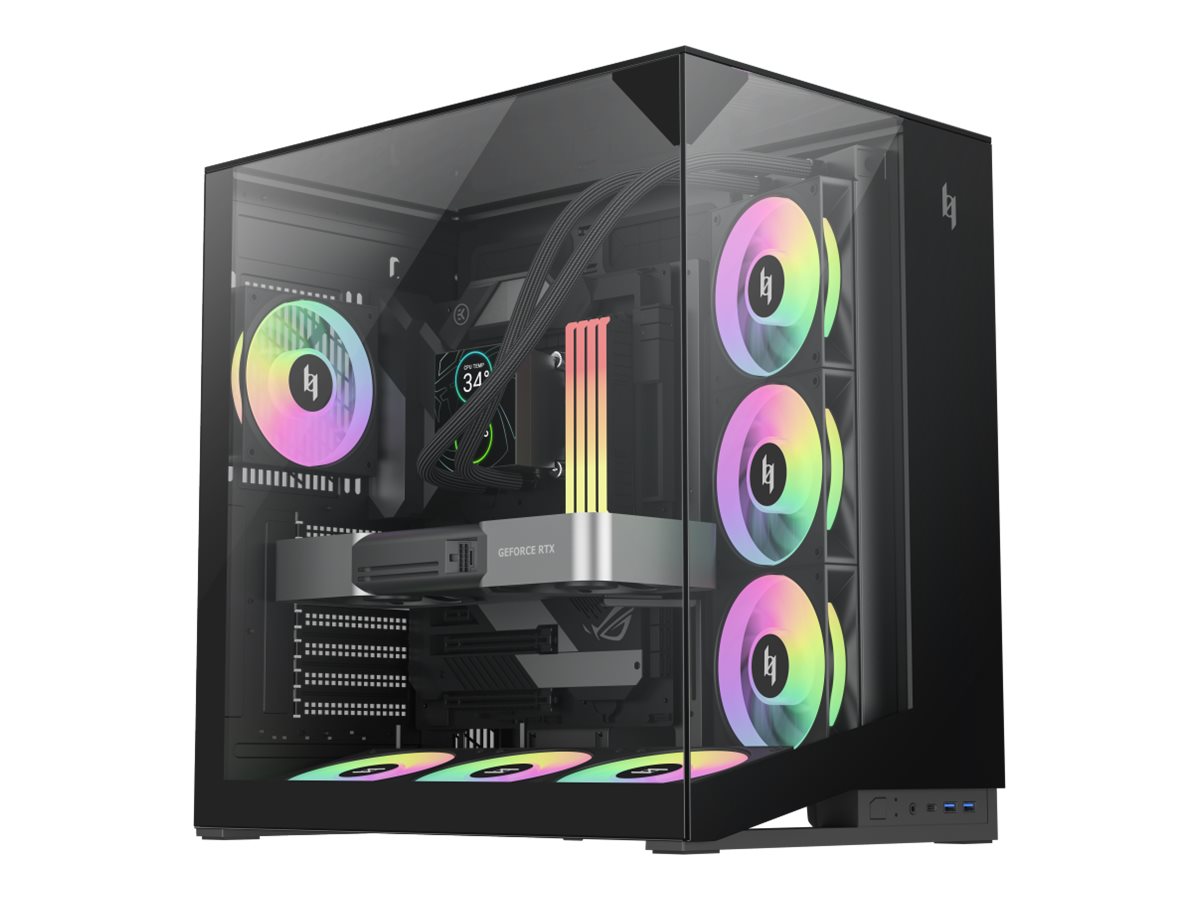 Gamemax Case - NEX C56 VC BK - ATX