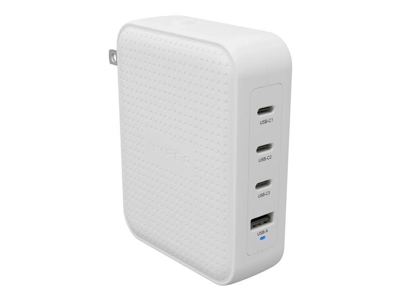 Hyper HyperJuice 145W USB-C GaN Travel Charger with 4 Ports - White - Hyper