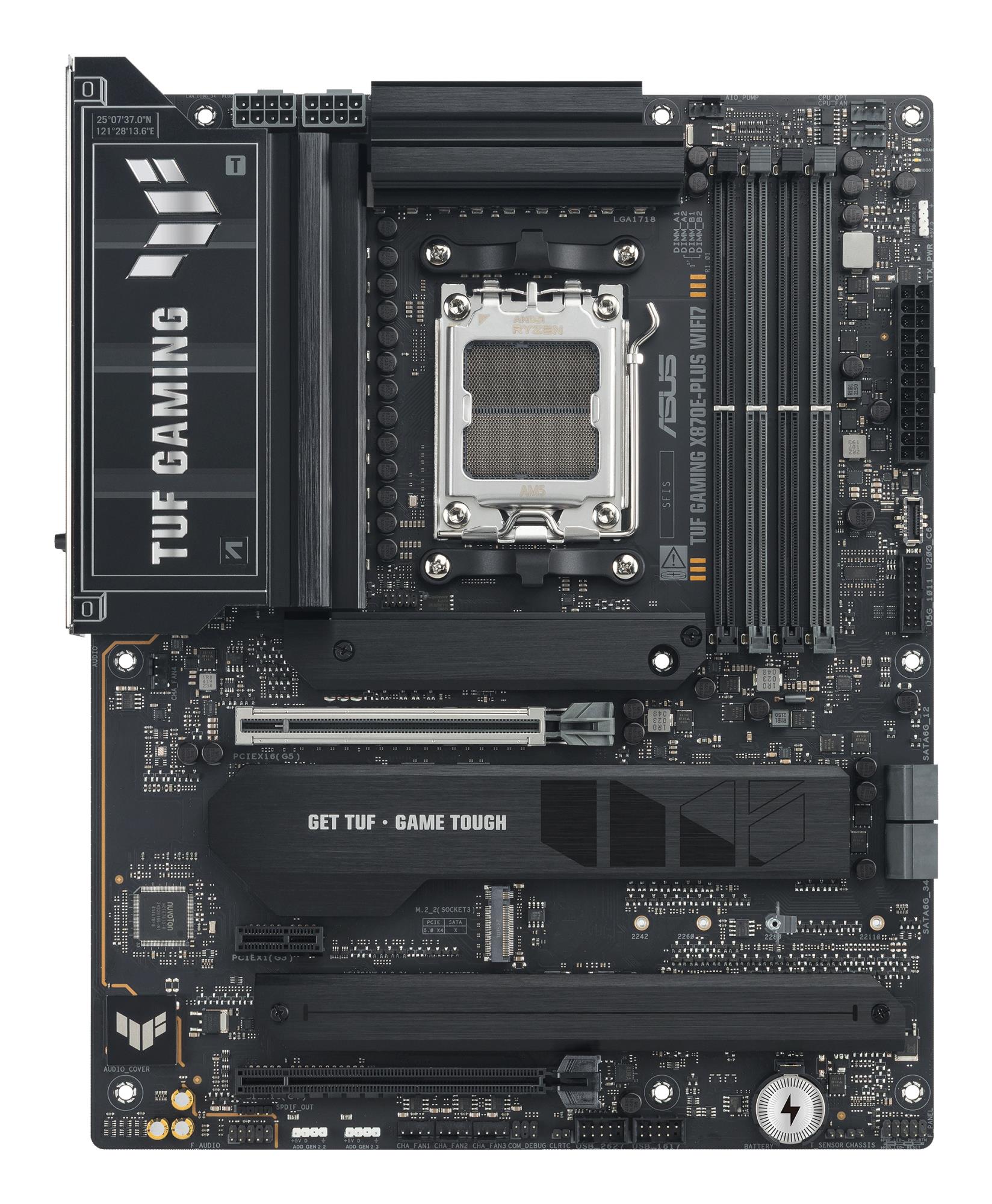 Mainboard|ASUS|AMD X870E|SAM5|ATX|Memory DDR5|Memory slots 4|1xPCI-Express 3.0 1x|1xPCI-Express 4.0 16x|1xPCI-Express 5.0 16x|4xM.2|1xHDMI|4xUSB 2.0|7xUSB 3.2|2xUSB-C|1xRJ45|3xAudio port|TUFGAMX870E-PLUSWIFI7