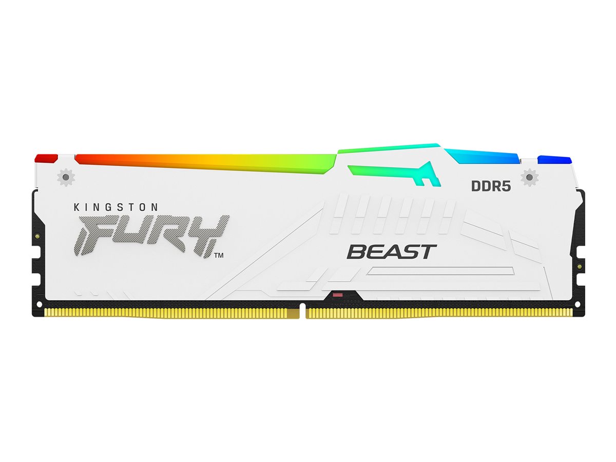 Kingston KF564C32BWEA-16 16GB 6400MT/s DDR5 CL32 DIMM FURY Beast White RGB EXPO - Kingston