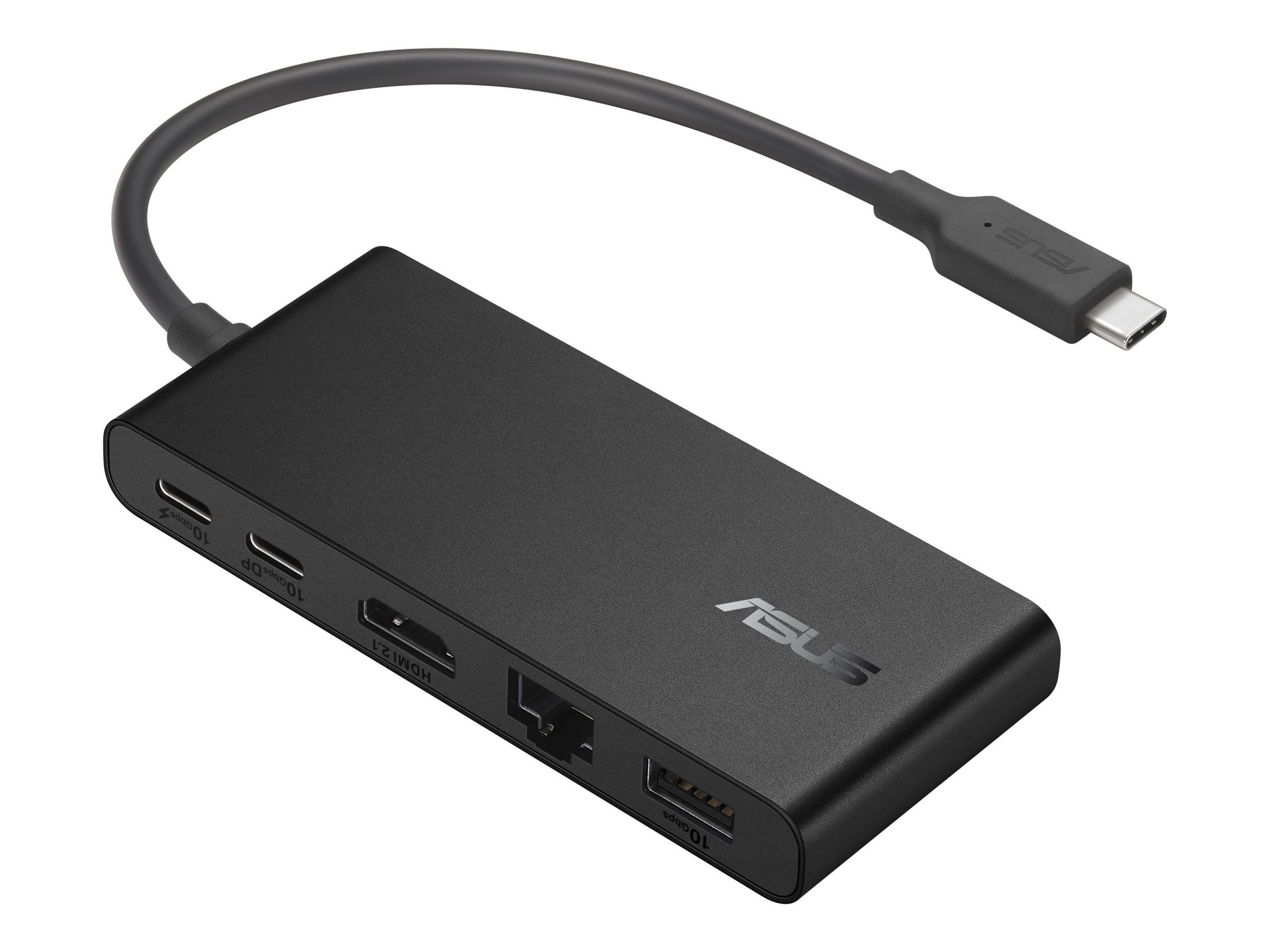 Asus Dual 4K USB-C Dock DC201 - Ethernet LAN (RJ-45) ports 1 - USB 3.0 (3.1 Gen 1) Type-C ports quantity 3 - HDMI ports quantity 1