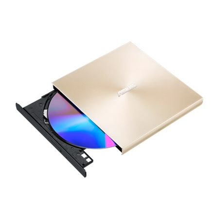 Asus - ZenDrive U9M - Interface USB 2.0 - DVD±RW - CD read speed 24 x - CD write speed 24 x - Gold