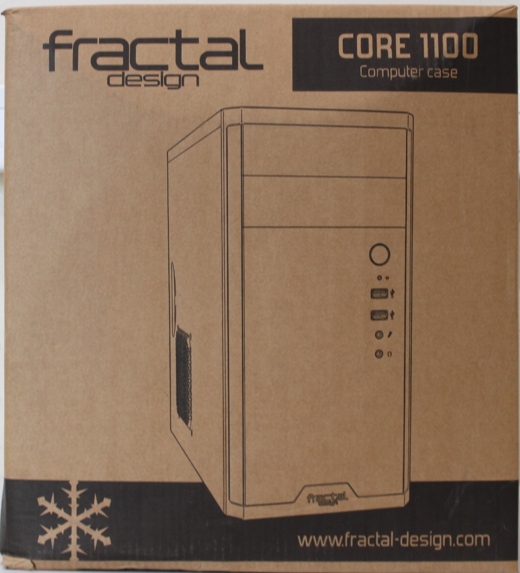 SALE OUT. Fractal Design Core 1100, Black - Fractal Design - CORE 1100 - Micro ATX - Black - DAMAGED PACKAGING, DENTED BODY