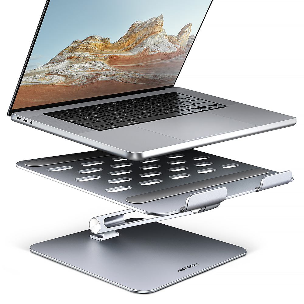 AXAGON - Notebooks and tablets stand STND-LQ - Adjustable Height, Tilt - 10-16 "