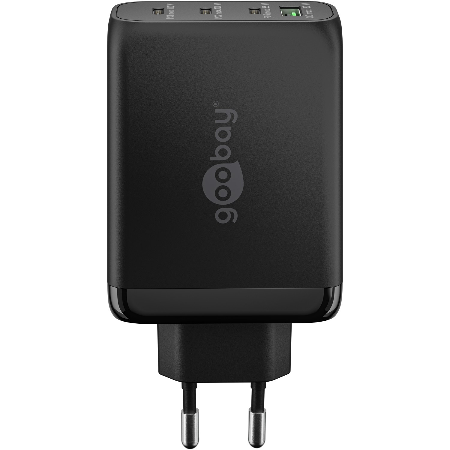 Goobay 100 W USB-C PD GaN Multiport Fast Charger, Black
