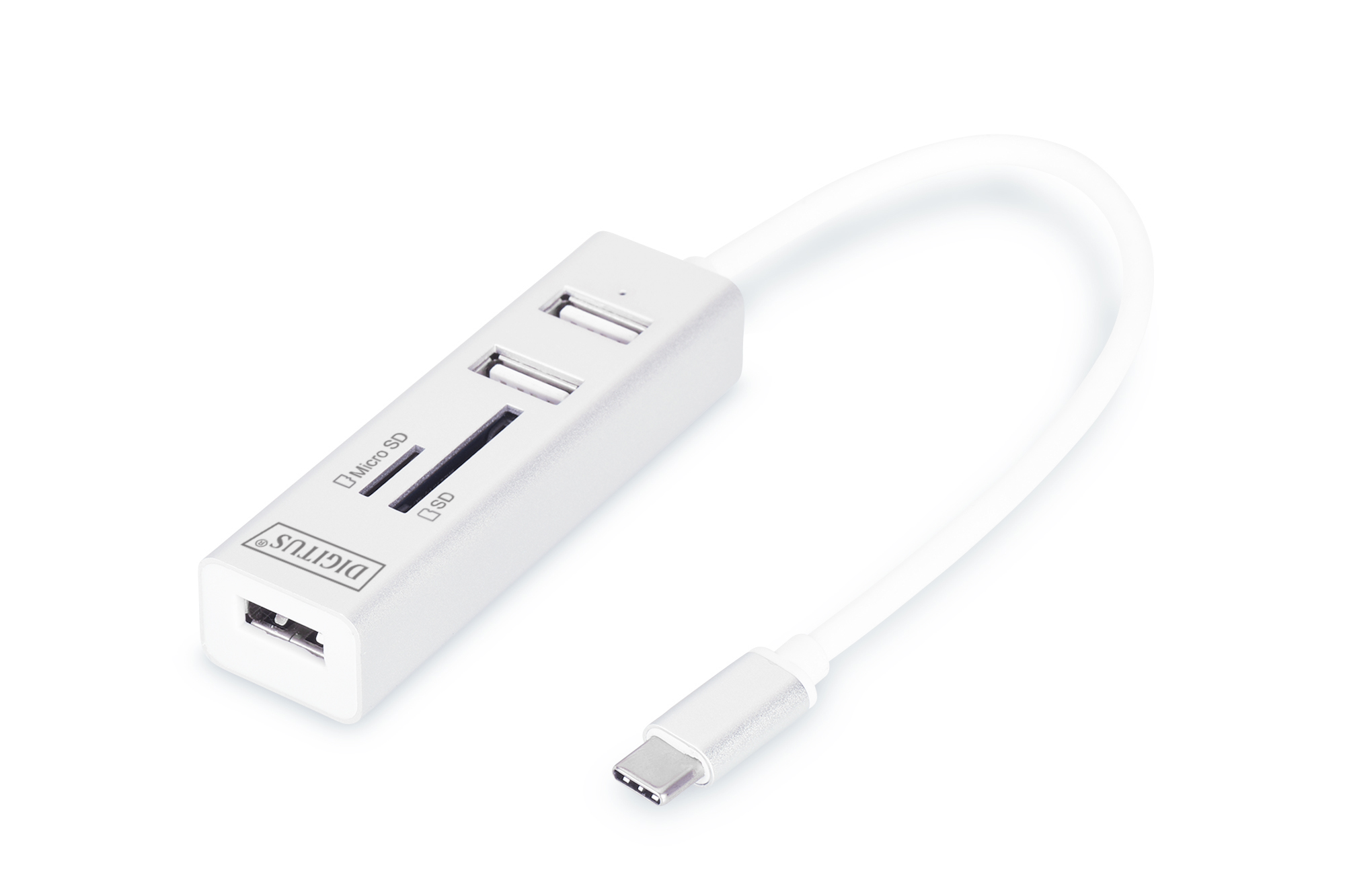 Digitus USB Type-C OTG 3-Port HUB and Card Reader - DA-70243