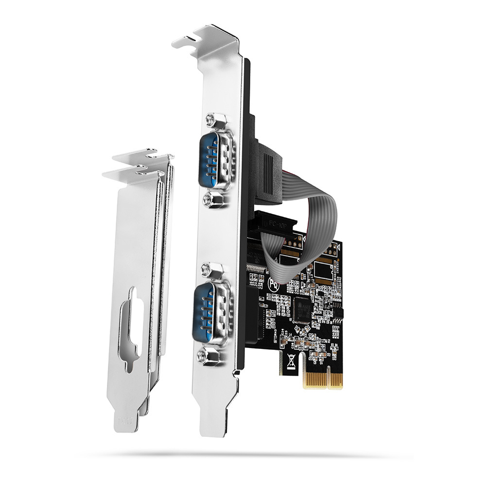 AXAGON PCI-Express card with two 250 kbps serial ports - PCEA-S2N