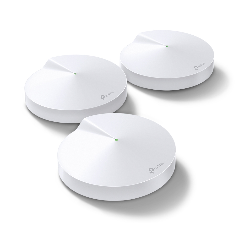 TP-LINK - AC1300 Whole Home Mesh Wi-Fi System - Deco M5 (3-pack) - 802.11ac - 867+400 Mbit/s - 10/100/1000 Mbit/s - Ethernet LAN (RJ-45) ports 2 - Mesh Support Yes - MU-MiMO Yes - No mobile broadband - Antenna type 4xInternal per Deco uni