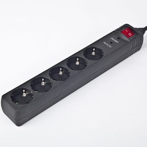 EnerGenie - Surge Protector SPG5-C-15/ 4.5 m/ 5 Sockets/ Black