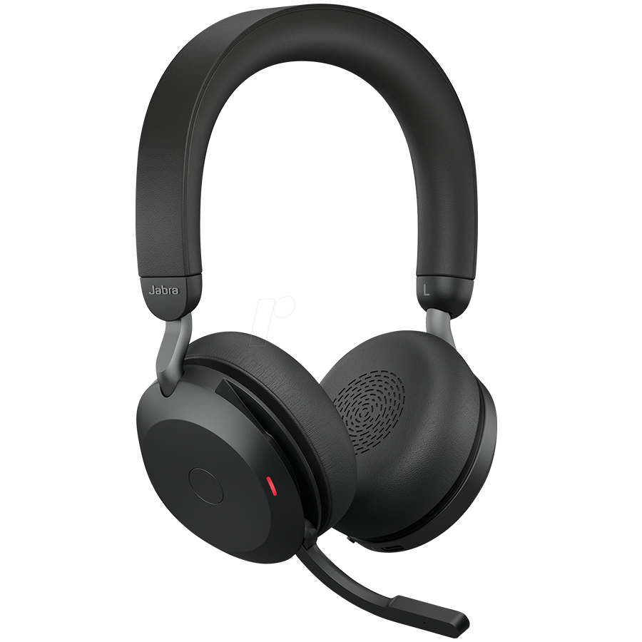 JABRA EVOLVE2 75, Link380c UC Stereo Black, EVOLVE2 75 headset Black UC, Link 380 BT adapter USB-C UC,1.2m USB-C to USB-C cable, carry pouch, warranty and warning (safety leaflets)