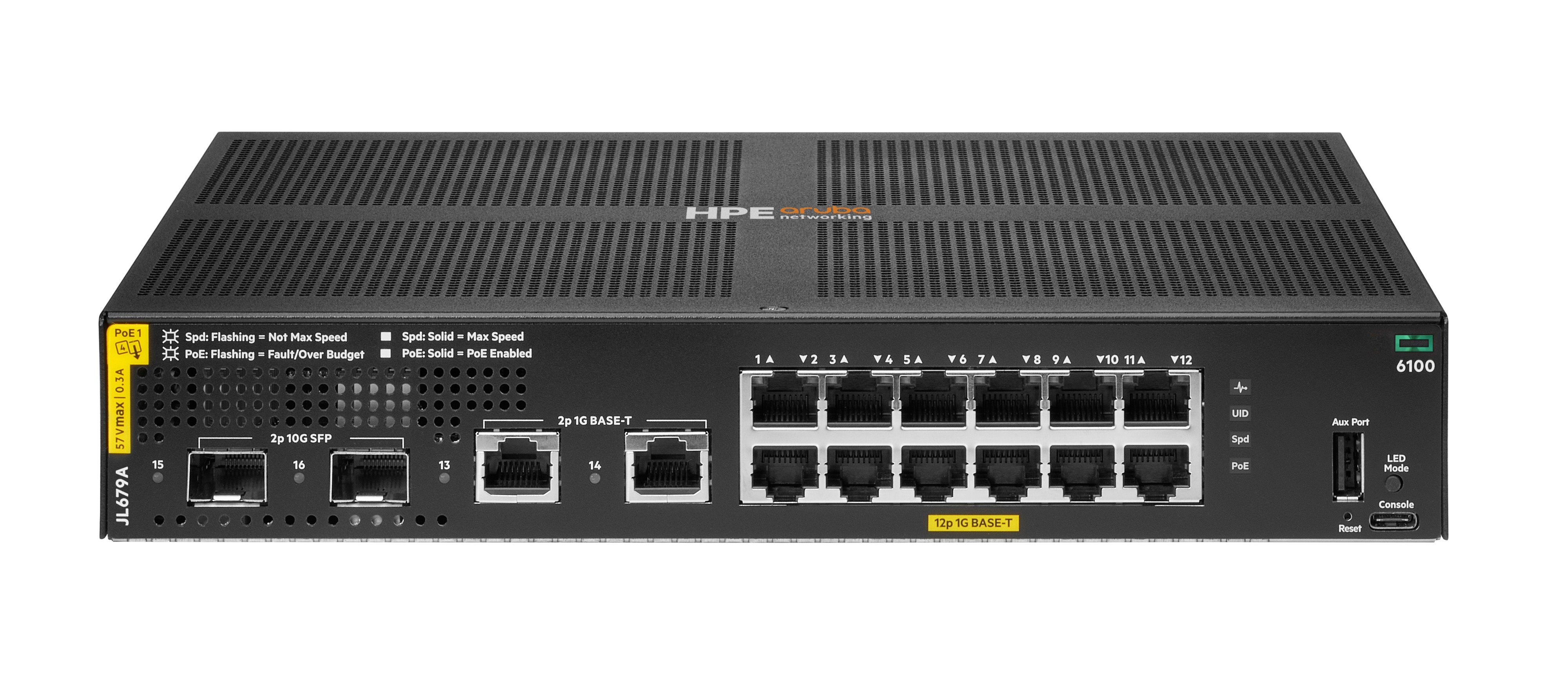 Aruba 6100 12G CL4 2SFP+ 139W Swch
