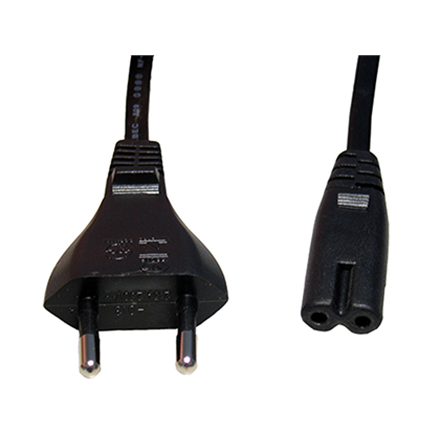 Cablexpert - Power cord (C7), VDE approved - PC-184-075-1.8M - Black - CEE 7/16 to C7
