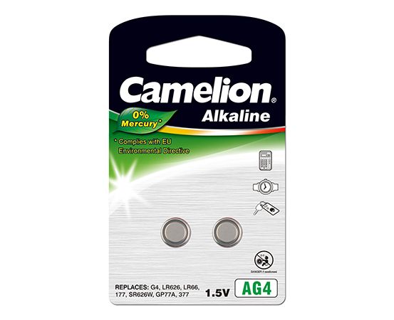 Camelion - AG4/LR66/LR626/377 - Alkaline Buttoncell - 2 pc(s)