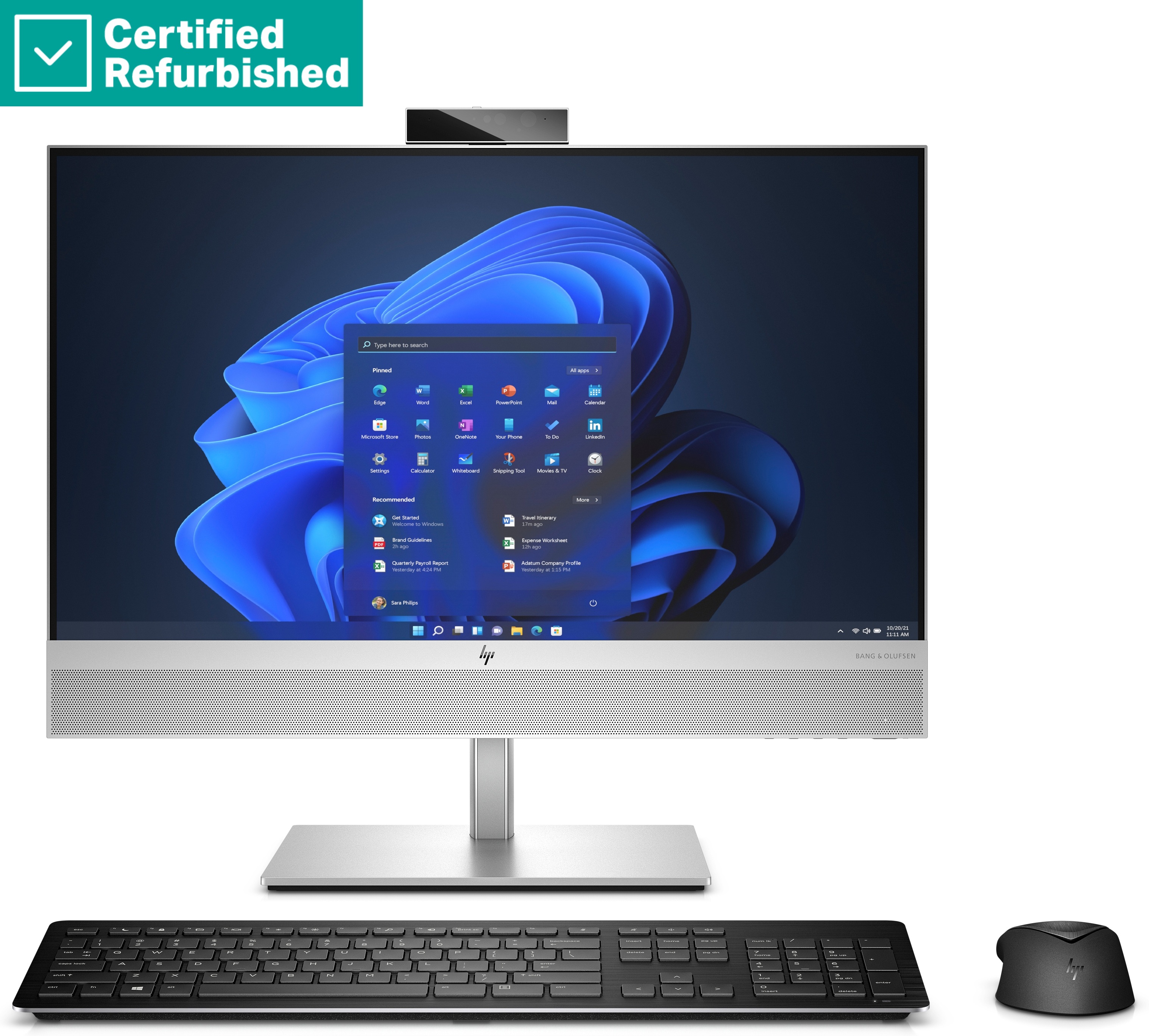 RENEW SILVER HP Elite 840 G9 AIO All-In-One 24 - i7-14700, 16GB, 512GB SSD, 23.8 FHD Non-Touch AG, VESA/Height Adjustable, Win 11 Pro, 1 years