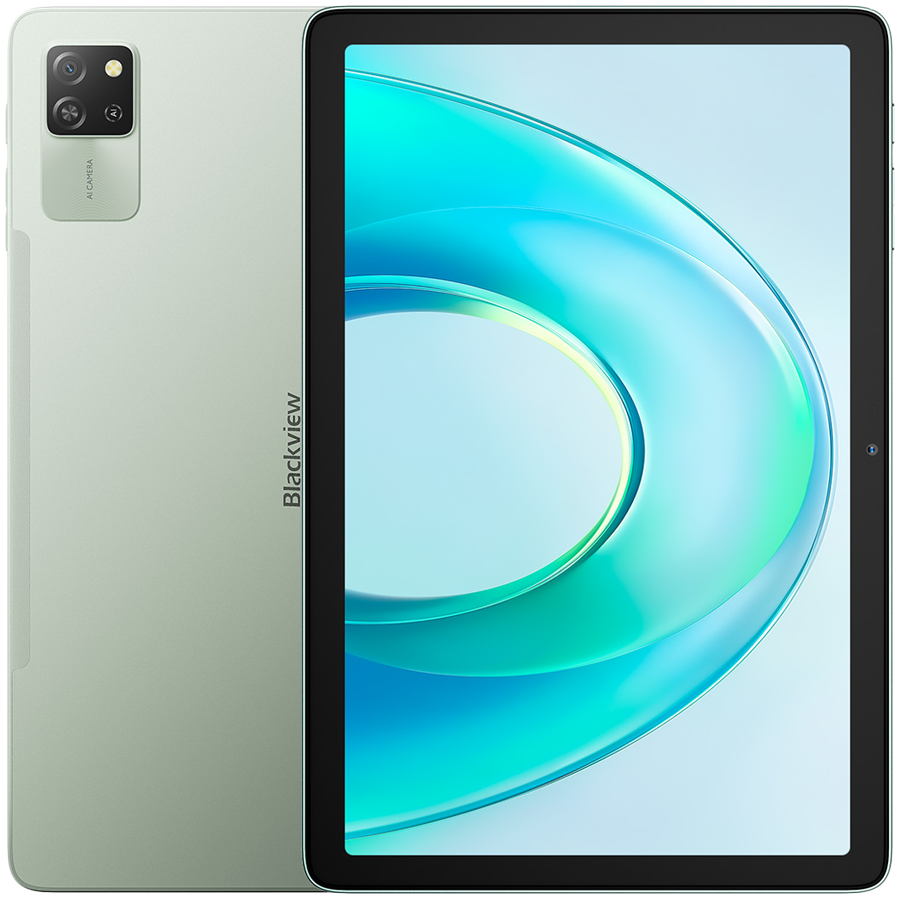 Blackview Tab 60 Pro SET 10.1-inch HD+ 800x1280 IPS 60Hz, 8GB/128GB, Octa-core T606 1.6GHz, Cam Front 5MP Rear 8MP, Battery 7700mAh, LTE, USB Type-C, Charger, Cable, SIM tool, Film, Case, Passive stylus, Mouse, Keyboard, Android 15, Algae Green
