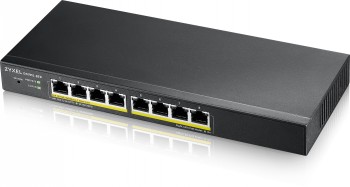 ZYXEL GS1915-8EP, 8-PORT GBE POE SMART HYBRID MODE SWITCH, STANDALONE OR NEBULAFLEX CLOUD, 60 WATT 802.3AT, DESKTOP, FANLESS (5Y WARRANTY)