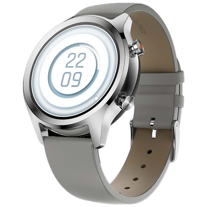 Smart Watch - C2 plus - Smart watches - NFC - GPS (satellite) - AMOLED - 1.3” - Activity monitoring 24/7 - Waterproof - Bluetooth - Wi-Fi - Platinum