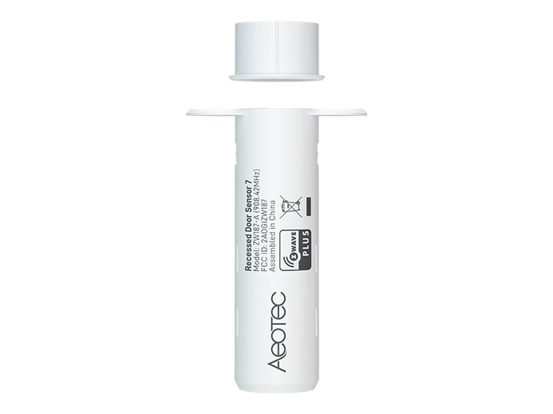 Aeotec Recessed Door Sensor 7, Z-Wave Plus V2 - AEOTEC - Recessed Door Sensor 7 - Z-Wave Plus V2 - Z-Wave - White