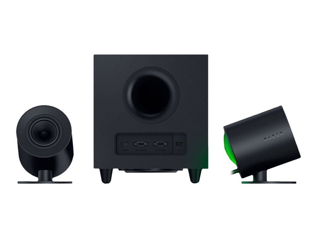 Razer - Gaming Speakers with wired subwoofer - Nommo V2 - 2.1 - Bluetooth - Black
