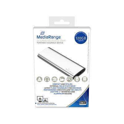External SSD|MEDIARANGE|Read speed 450 MB/s|Write speed 420 MB/s|Form factor M.2|NVMe Yes| 120 GB|MR1100