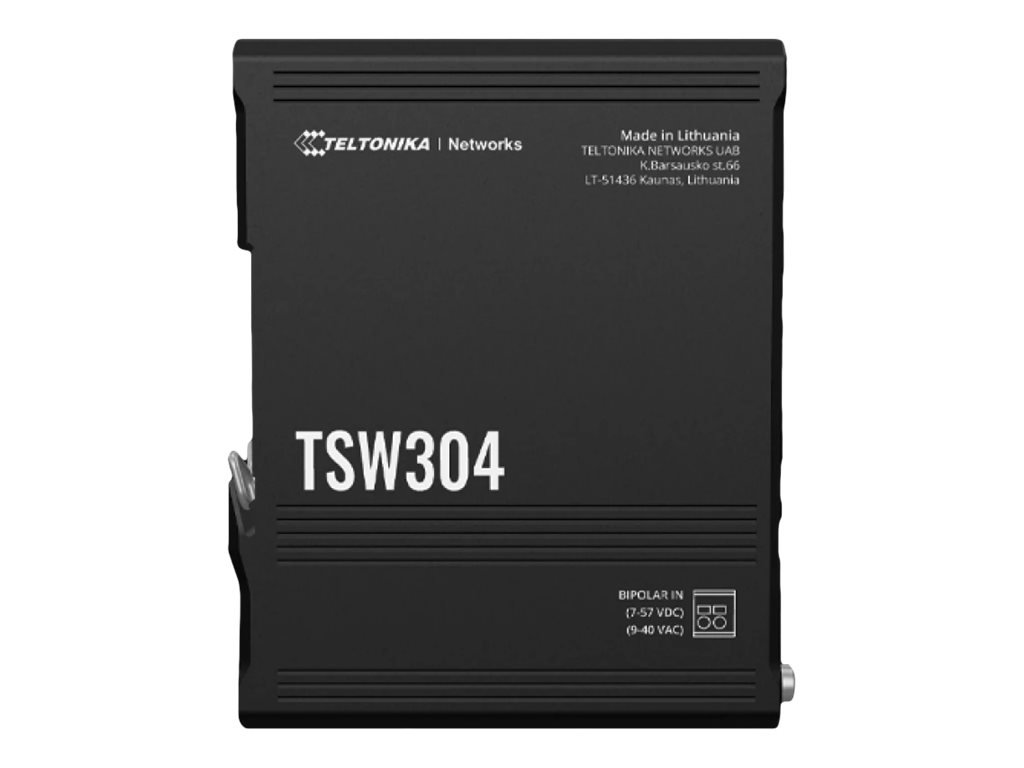 Teltonika - DIN Rail Switch - TSW304 - Unmanaged - Wall-mountable