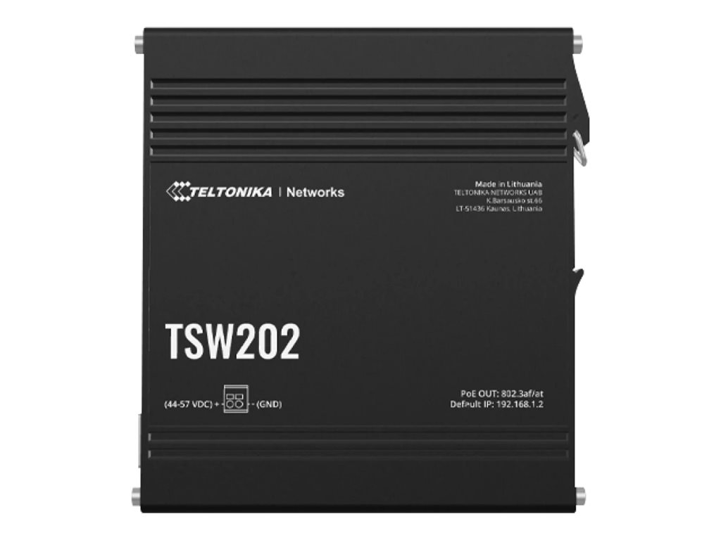 Teltonika - Switch, 8 ports - TSW202 - L2 managed - Wall-mountable - SFP ports quantity 2