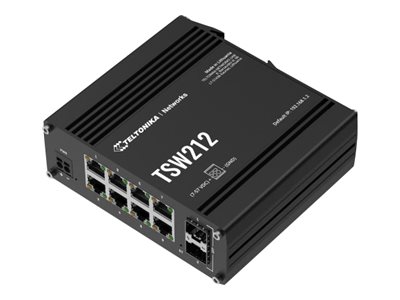 Teltonika - Switch, 8 ports - TSW212 - L2 managed - Wall-mountable - SFP ports quantity 2