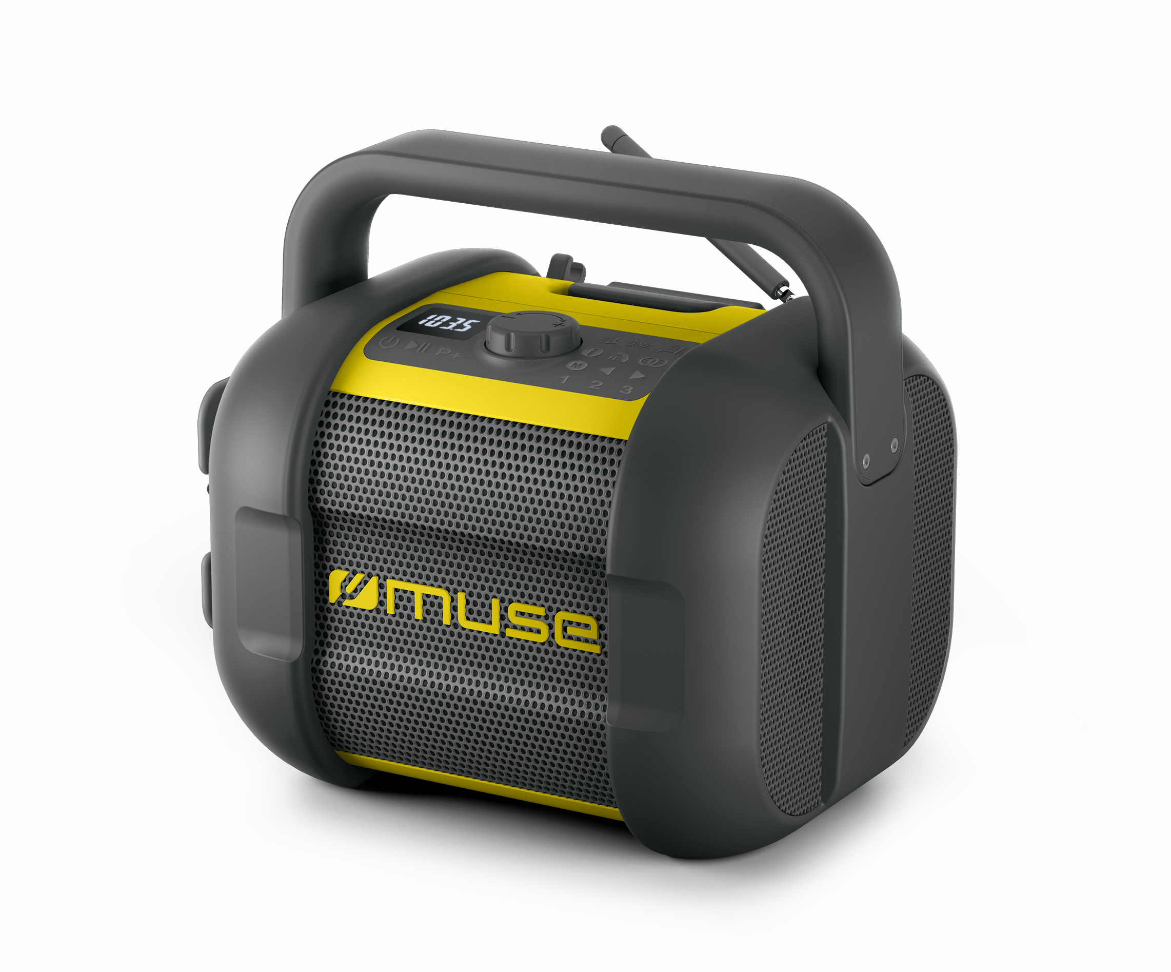 Muse - Jobsite Radio - M-968 BTY - 40 W - Waterproof - Bluetooth - Wireless connection - Portable - NFC features - Black/Yellow