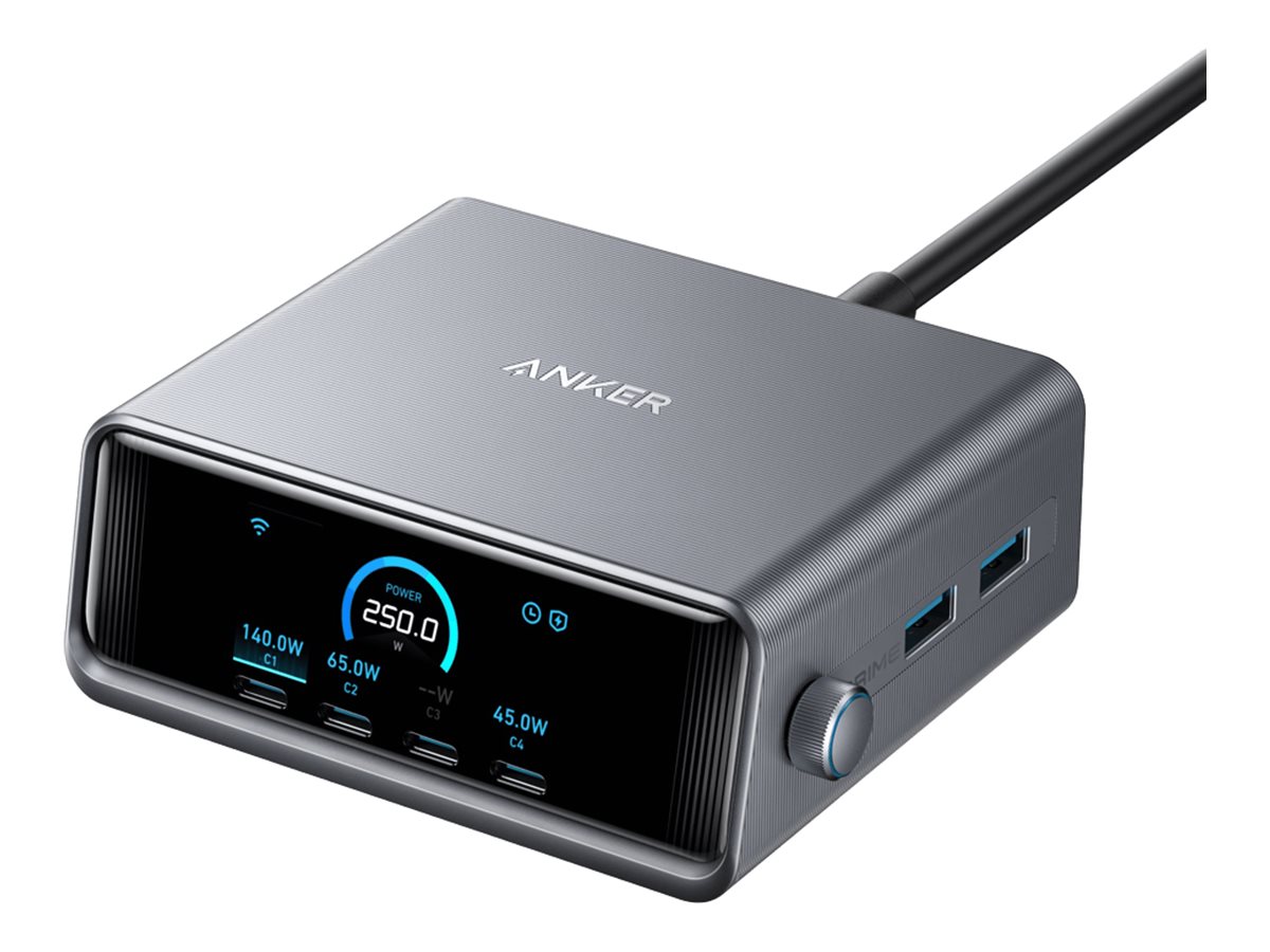 Anker Prime Charger (250W, 6 Ports, GaNPrime) - A2345341