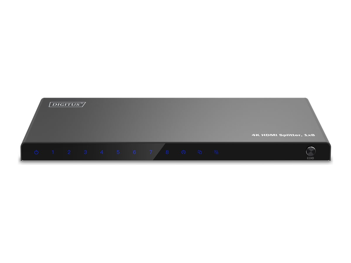 Digitus 4K HDMI Splitter, 1x8 - DS-55338 - Black