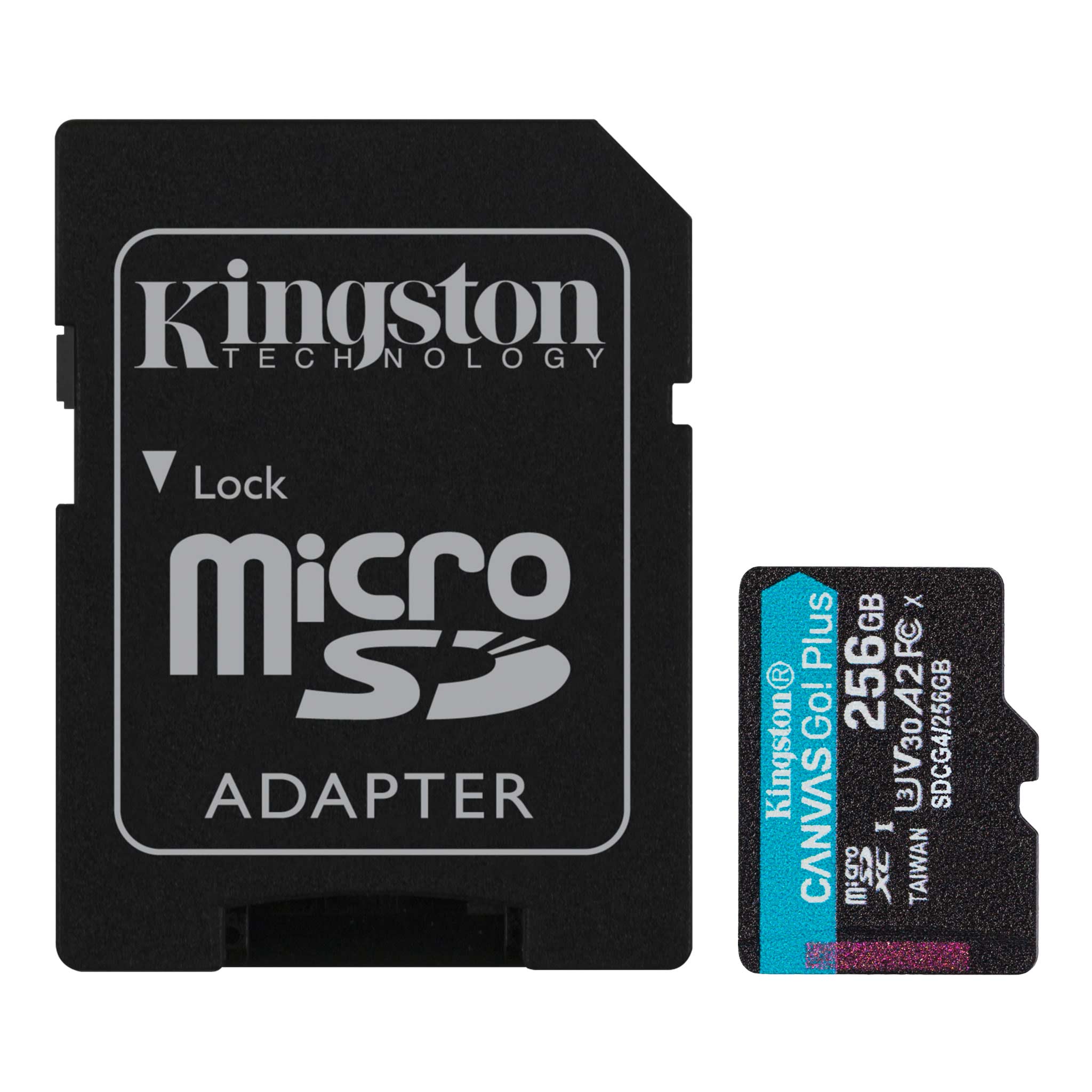 Kingston - Canvas Go! Plus - 256 GB - microSD - Flash memory class Class 10, UHS-I, U3, V30, A2