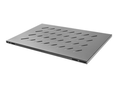 Lanberg 19" fixed shelf 1U/465x715mm, max load capacity up to 120kg - AK-1009-B - Black