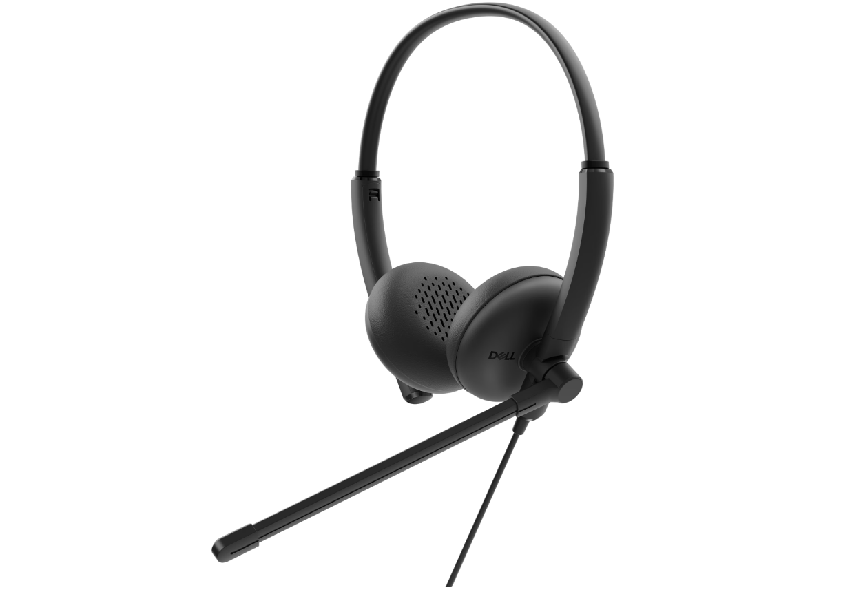 Dell - Headset - WH125 - Built-in microphone - USB Type-A - Black