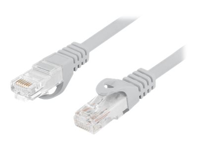 Lanberg - Patchcord Cat.6 UTP LSZH CU Fluke Passed - PCU6-10CU-0025-S - 0.25 m - Grey