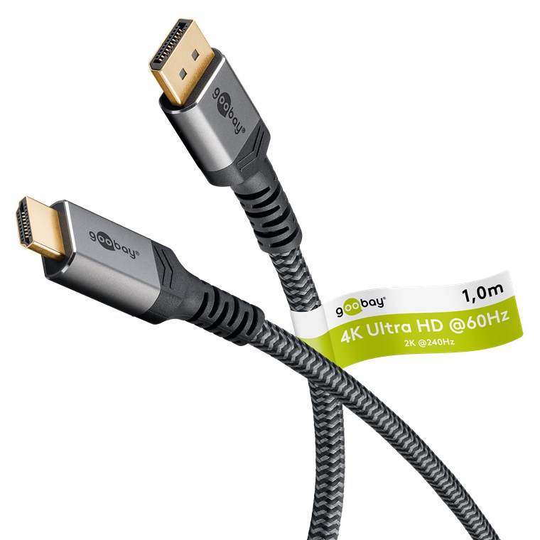 Goobay - DisplayPort to HDMI Cable - 65268 - DisplayPort to HDMI