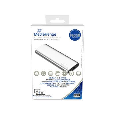 External SSD|MEDIARANGE|Read speed 450 MB/s|Write speed 420 MB/s|Form factor M.2|NVMe Yes| 900 GB|MR1103