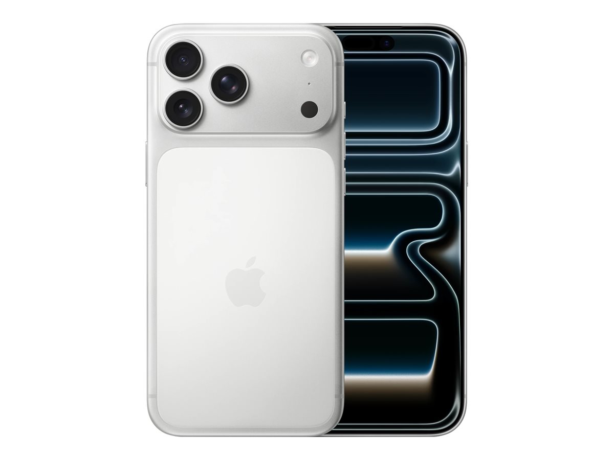 Apple - iPhone 17 Pro Max - Silver - 6.9 " - 2868 x 1320 pixels - OLED - A19 Pro - Internal RAM 12 GB - 512 GB - Dual SIM - Nano SIM - 5G - Main camera resolution 48 MP - iOS 26 - Secondary camera resolution 48 MP