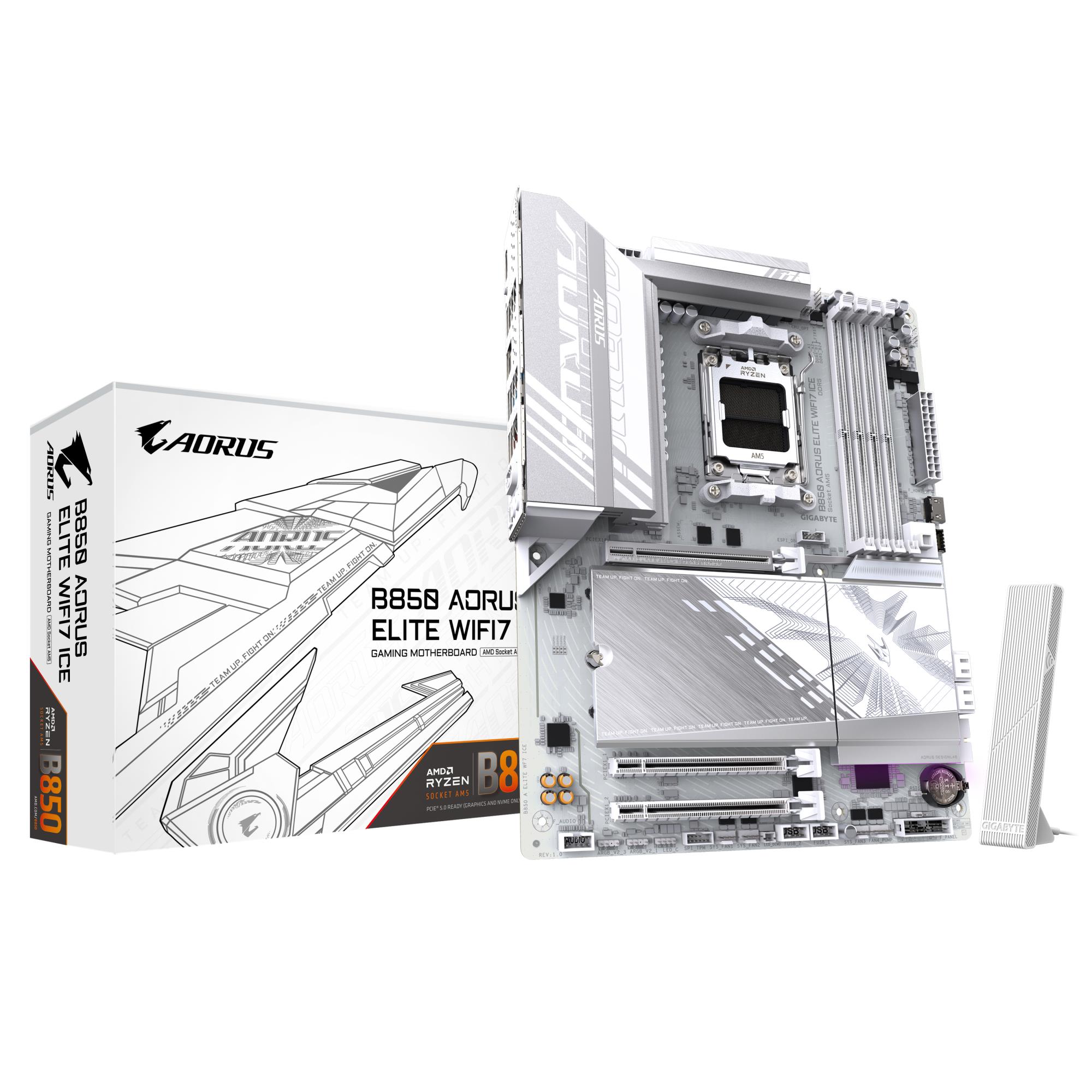 Mainboard|GIGABYTE|AMD B850|SAM5|ATX|Memory DDR5|B850AELITEWF7ICE1.1