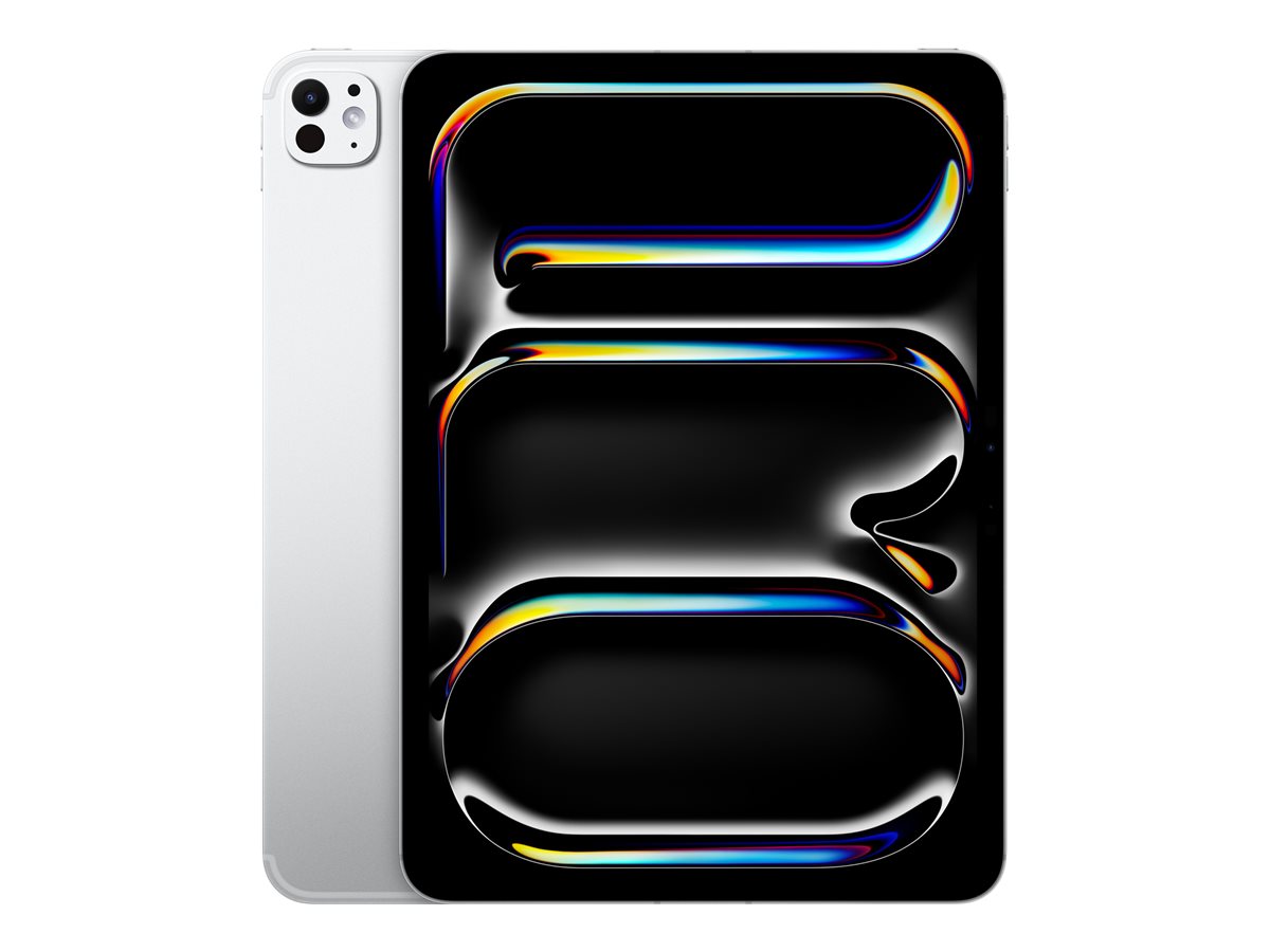 Apple - iPad Pro Wi-Fi + Cellular - 11 " - Silver - OLED, Ultra Retina XDR - 2420 x 1668 pixels - Apple M5 - 12 GB - 256 GB - 3G - 4G - 5G - Wi-Fi - Front camera - 12 MP - Rear camera - 12 MP - Bluetooth - 6 - iPadOS - USB-C charging cable