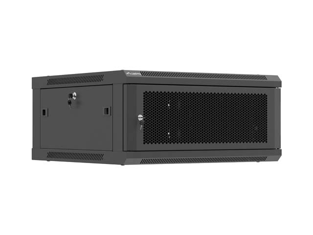 Lanberg Wall mounted installation cabinet 19" 4U 600X600 - WF01-6604-23B - Black