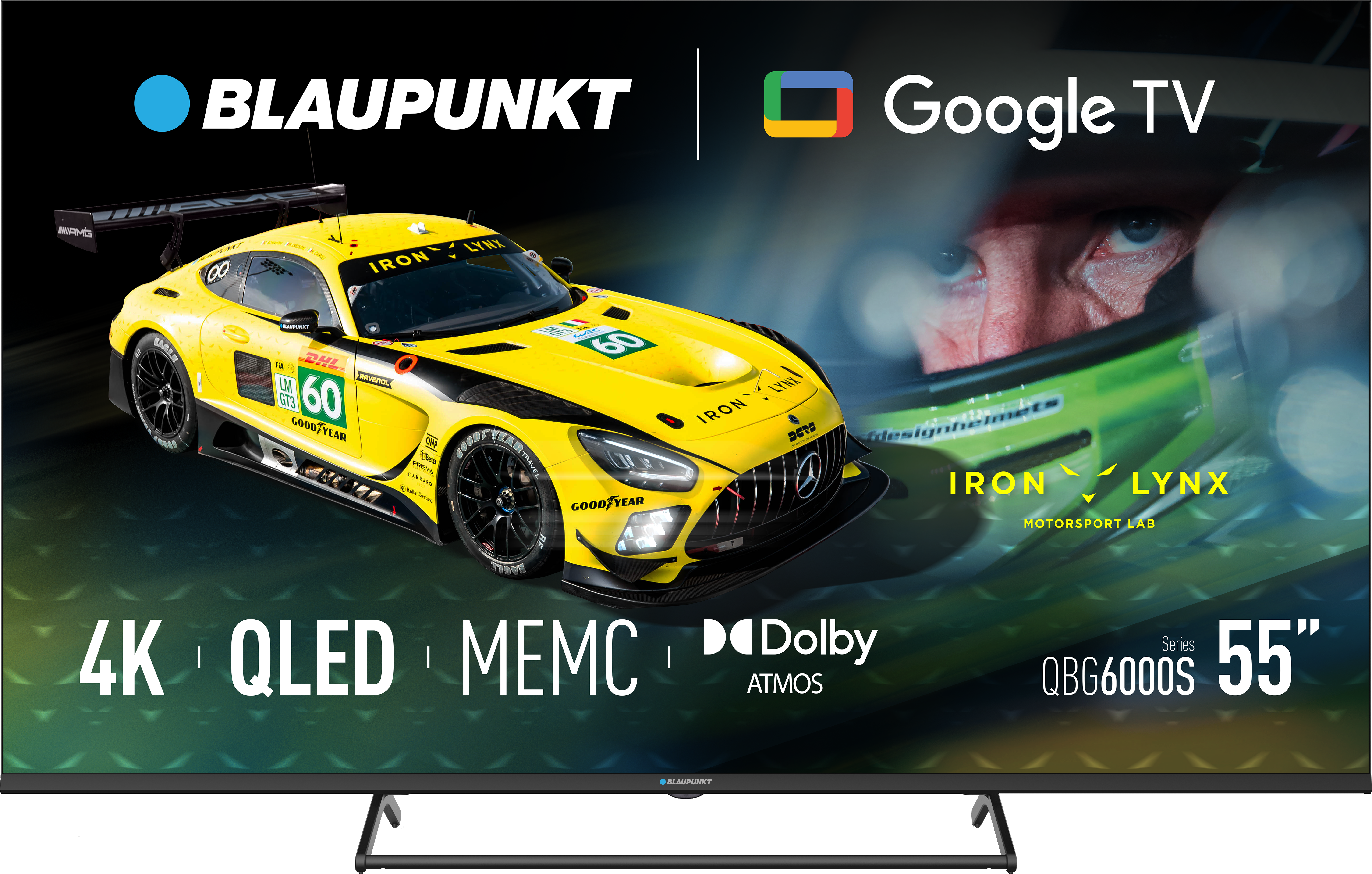 Blaupunkt QLED TV - 55QBG6000S - 55 - Smart TV - Google TV - Black