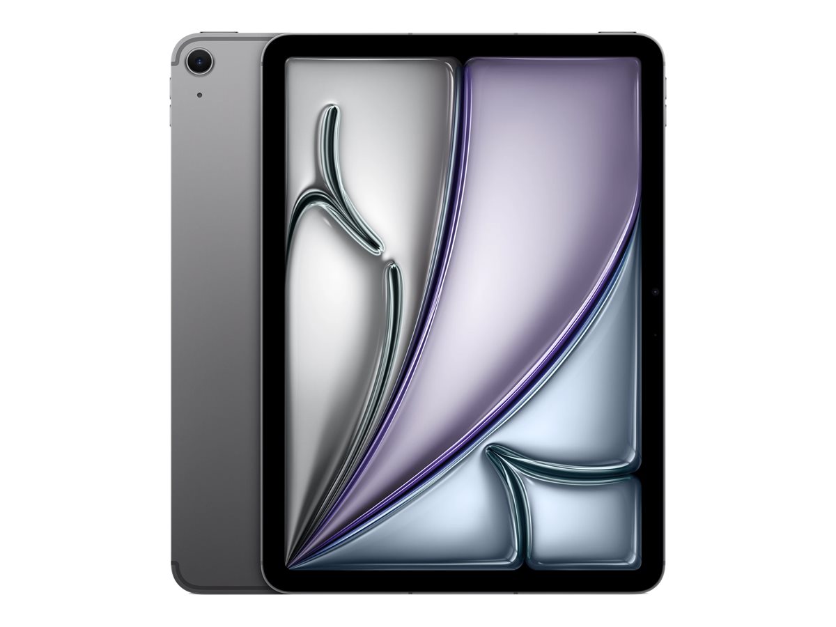 Apple - iPad Air Wi-Fi + Cellular - Space Gray - 11 " - 2360 x 1640 pixels - IPS - Apple - 12 GB - M4 - 512 GB - 3G - 4G - 5G - Wi-Fi - Front camera - 12 MP - Rear camera - 12 MP - Bluetooth - 6.0 - iPadOS - 26