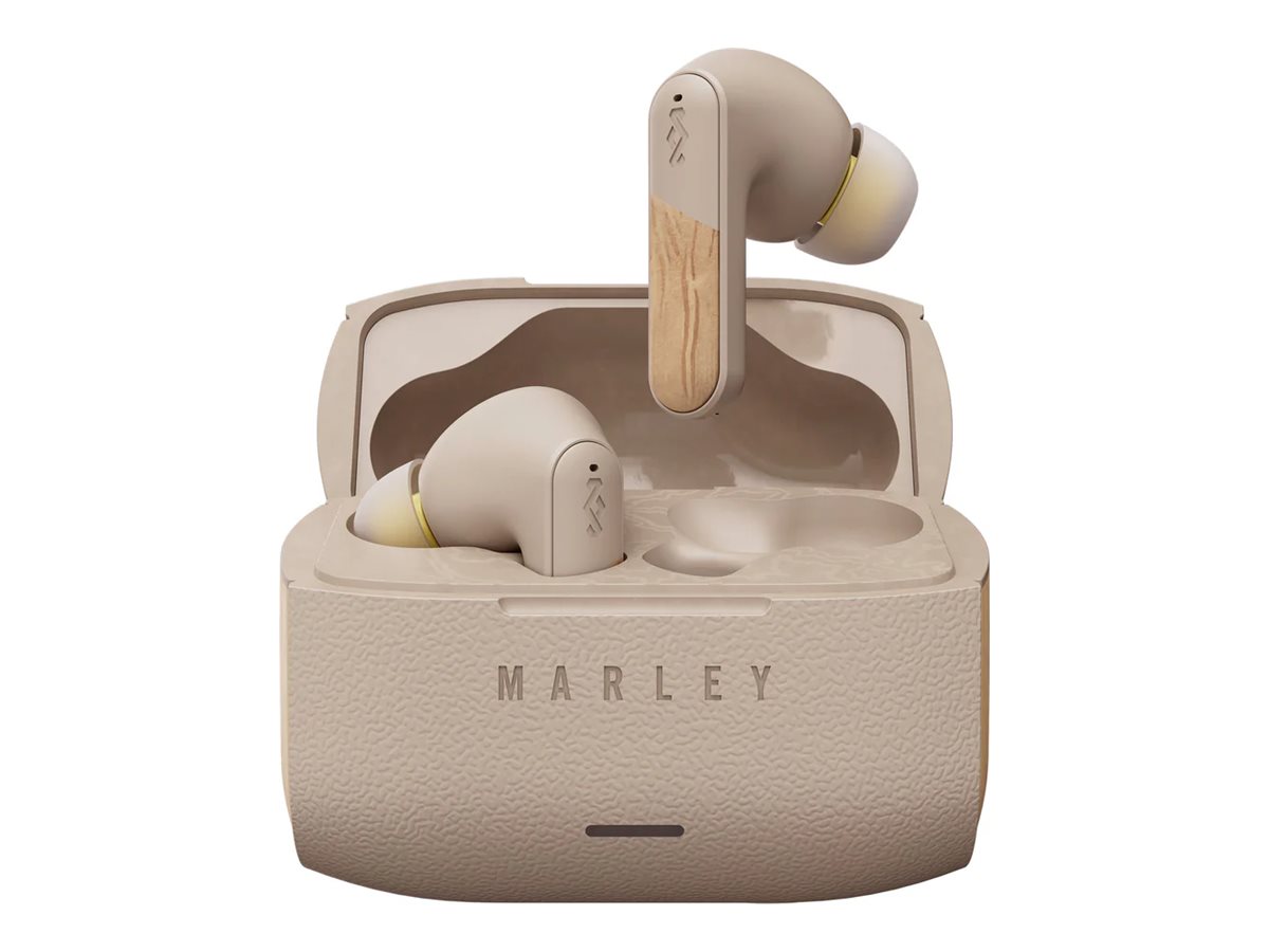Marley Wireless Earbuds - Trenchtown - Built-in microphone - Bluetooth - ANC - Cream