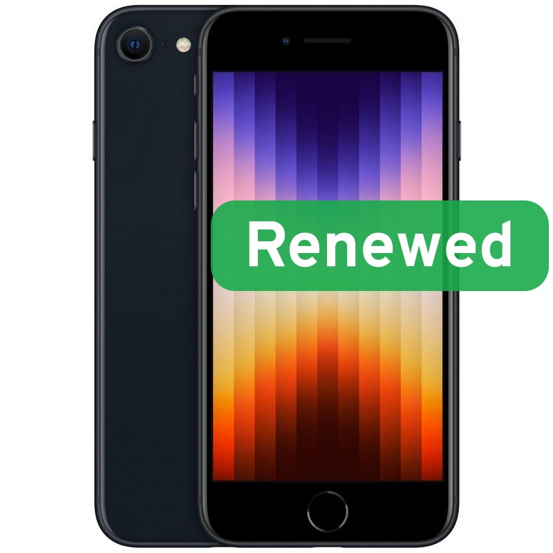 Apple Renewed Grade B - Apple iPhone SE (2022) - Midnight - 4.7 " - Retina IPS - 128 GB - 5G - iOS