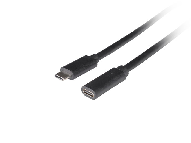 Lanberg - USB-C M/F 3.1 Cable - CA-USBE-20CC-0005-BK