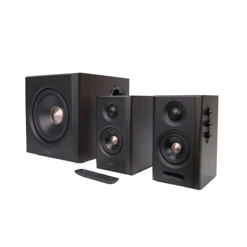 Edifier 2.1 Active Speaker - S355DB - 150 W - Bluetooth - Wireless connection - Walnut