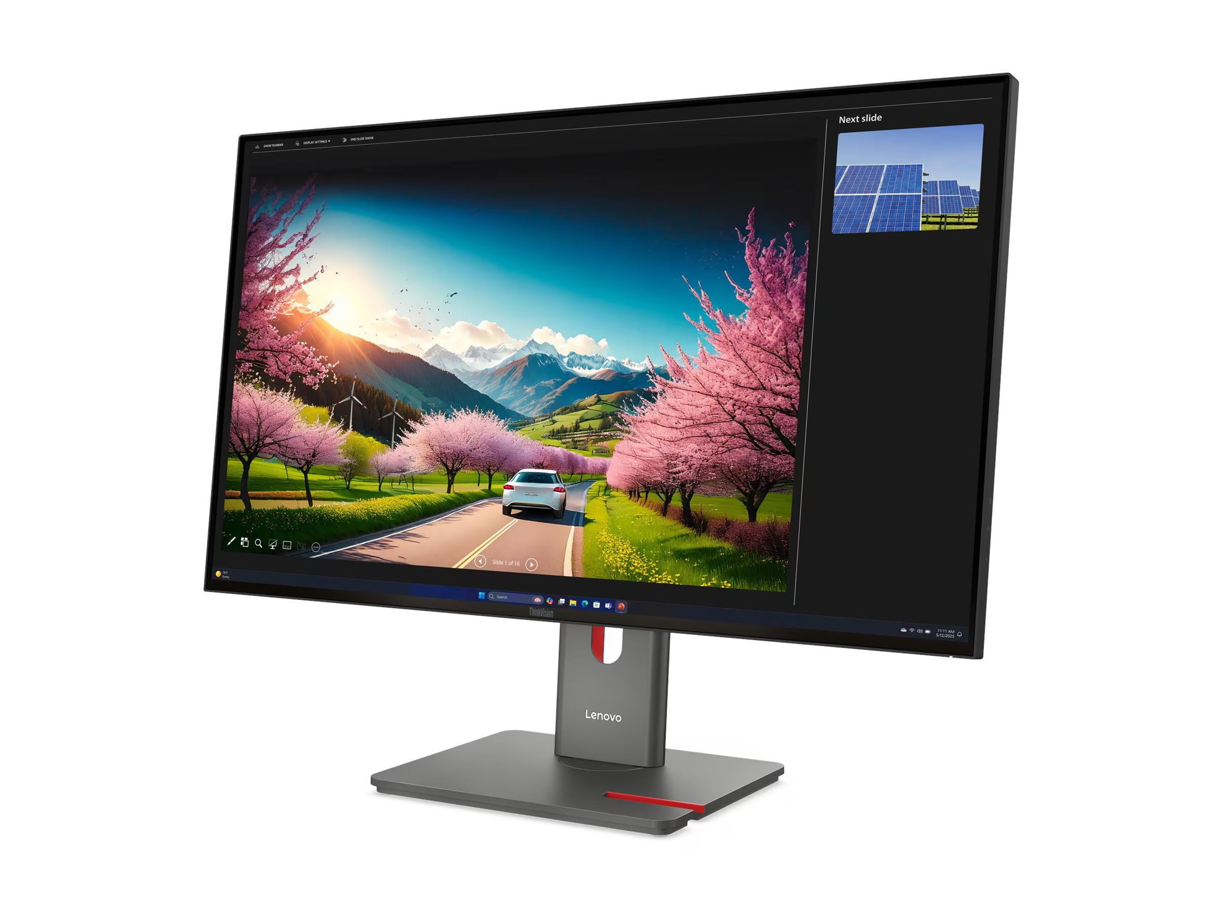 Lenovo - ThinkVision P32UD-40 - 32 " - IPS - UHD - 16:9 - 120 Hz - 4 ms - 3840 x 2160 pixels - 350 cd/m² - Black