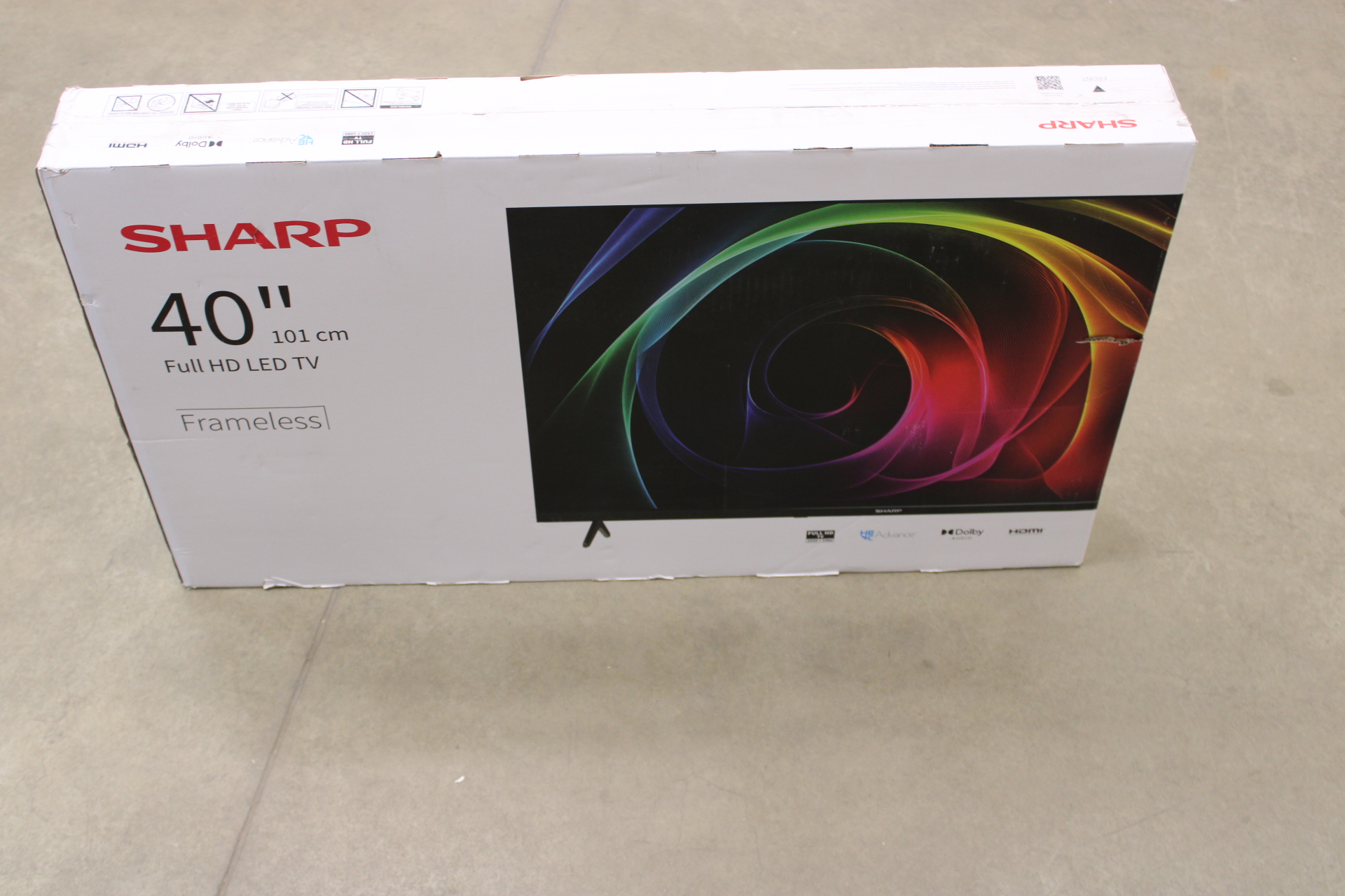 SALE OUT. Sharp 40HA1205E - 40 - FHD - Black - DAMAGED PACKAGING
